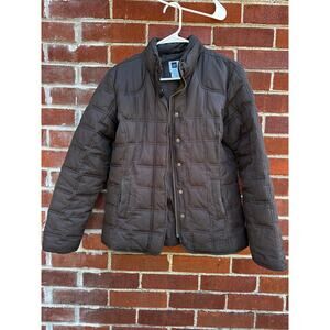 GAP Brown Quilted Puffer Jacket XS